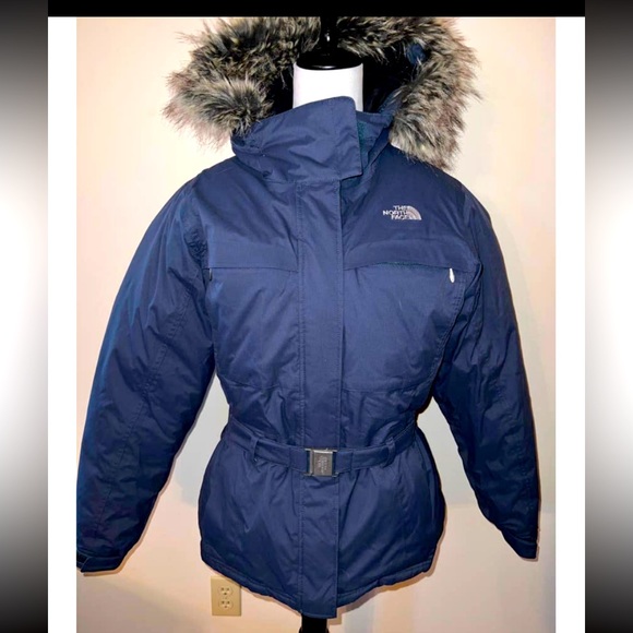 North Face High Vent winter belted jacket coat size M - Picture 1 of 5
